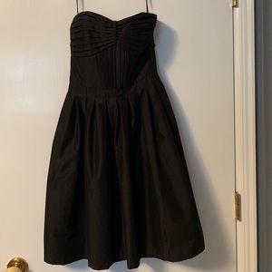 Black fit and flare dress